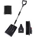 Fesfesfes Snow Shovel 2024 New Upgrade Large-Capacity Lightweight Portable Snow Shovel Parent-Child Playing Snow Shovel Shovel for Garden Car Camping with Extra Ice Scrape