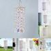 Sunjoy Tech Hanging Pendant with Hanging Hook Clear Sound Faux Crystal Wind Chime Garden Decoration Home Decor