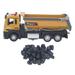 1/32 RC Engineering Transport Truck Toy Diecast Engineering Construction Vehicles Full Functional Lighting Music Alloy Construction Transport Tractor