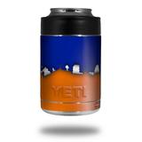 Skin Decal Wrap for Yeti Colster Ozark Trail and RTIC Can Coolers - Ripped Colors Blue Orange (COOLER NOT INCLUDED) by WraptorSkinz