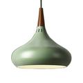 NUOLUX Art Deco Pendant Light Vintage Lampshades Loft Pendant Lamp Retro Ceiling Light Loft Coffee Bar Kitchen Hanging Pendant Lamp 200x280mm (Green Black)
