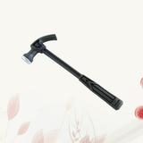 Claw Hammer 2 Pcs Plastic Handle Mini Claw Hammer Household Hammers Claw Woodworking Nail Puncher Metal Claw Hammer Emergency Tool (Black)