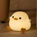 Night Light for Children Cute Duck Night Lights Dimmable Silicone Nursing Light Baby with Timer and Touch USB Charging Bedside Lamp for Room Decoration Children s Gifts