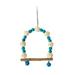 SamFansar Natural Rattan Ball Bird Toy Bird Toy with Wooden Beads Colorful Bird Toy with Wooden Beads Natural Rattan Balls Toy for Thinking Development Anxiety