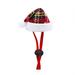 Small Christmas Hat For Classic Plaid Adjustable Santa Hat Cats Dogs Xmas Outfit Accessories For Small ï¼ˆ1PCï¼‰