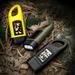 Kaesi Rechargeable Waterproof Solar Powered Hand Crank Flashlight Emergency Light for Outdoor Camping Army Green