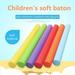 Kaesi Relay Batons Professional Soft High Flexibility Wear-resistant Comfortable Grip Athletics Training Bright Color Track Field Children Racing Relay Batons for Running Race Team Red