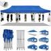 HOTEEL Canopy 10x30 Pop up Canopy with 8 Sidewalls Heavy Duty Party Tent Outdoor Party Event Gazebo Commercial Canopy Tents for Parties Wedding Outdoor Events Blue
