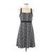 Soybu Casual Dress - A-Line Square Sleeveless: Gray Dresses - Women's Size Medium