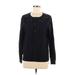 Croft & Barrow Cardigan Sweater: Black Print Sweaters & Sweatshirts - Women's Size Medium