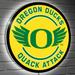 Oregon Ducks 23" LED Slogan Round Wall Sign