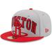 Men's New Era Gray/Red Houston Rockets Tip-Off Two-Tone 59FIFTY Fitted Hat