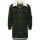 Cordjacke RAGWEAR "Kyoka" Gr. L (40), grün (olivgrün) Damen Jacken Lange Stylische Jacke aus Cord mit flauschigem Innenfutter