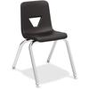 "Lorell 16 Stacking Student Chair, Polypropylene, Black, 4 Chairs, LLR99888 | by CleanltSupply.com"