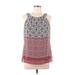 AB Studio Sleeveless Blouse: Red Tops - Women's Size Medium