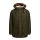 Outdoorjacke JACK & JONES "JJDAVID PARKA JACKET" Gr. XXL, grün (rosin) Herren Jacken Outdoorjacken