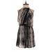Leith Casual Dress - Mini High Neck Sleeveless: Black Dresses - Women's Size Small