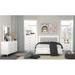 F&L Homes Studio Casilda Upholstered Platform 3 Piece Bedroom Set Metal in Brown/White | Queen | Wayfair FLBD00644WBD0064548Q