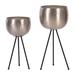 AllModern Fera 2 Piece Iron 26"/22" Planters Set, Hammered Bowls Metal in Gray | Wayfair E6BBA249C63D465A89DE3E496085BAD9