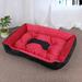 Tucker Murphy Pet™ Pet Kennel Pet Kennel Cozy Dog Kennel Soft Kennel Cotton in Red/Black | Large (31.5" W x 23.5" D x 6" H) | Wayfair