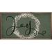 The Holiday Aisle® Black Joy Wreath Green Metal in Brown/Green | 20 H x 40 W x 1.5 D in | Wayfair F3EE313BCC7448CA8626133483117F6C