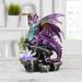 Trinx Jerimie 6.25"H Purple Dragon Figurine Unique Gifts Resin | 6.25 H x 4 W x 3 D in | Wayfair B6A2ED69795947A7A9FBBE6582E3AA00