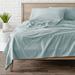 Bare Home Solid Sheet Set Flannel/Cotton in Blue | Queen | Wayfair 812228035036