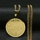 Collier Ras du Cou en Acier Inoxydable pour Homme et Femme Bijou Long Islam Allah d'Afghanistan