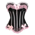 Sapubonva-Corset sexy en dentelle florale pour dames avec fermeture éclair style vintage corsets