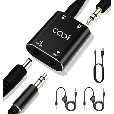 Cooidea-Mini centre audio stéréo 2 canaux sortie 2 en 1 centre de son stéréo comprend deux