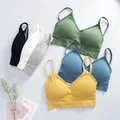 Bralette Fitness Lace Thin Initiated Strap Sous-vêtements pour femmes Anti-lumière Antichoc Push