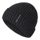Bonnet chaud en fourrure noire pour hommes et femmes bonnets de sport de ski Skullies baggy