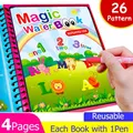 Livre de dessin à l'eau magique pour enfants livre de coloriage réutilisable jouets de peinture et