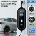 TAYSLA-Chargeur de voiture électrique pour véhicules électriques câble de charge de type 2 type 1