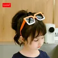 Lunettes de soleil carrées surdimensionnées pour enfants pour garçons et filles monture Double