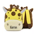 Sac à dos personnalisé avec nom pour enfants animaux girafe sac à dos en peluche pour enfants