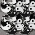 Pendentif en alliage de Tai Chi baguette de Style chinois breloques Yin Yang pour collier boucles