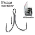 Triple hameçon de pêche en mer Super fort revêtement antirouille accessoires pour leurres Triple