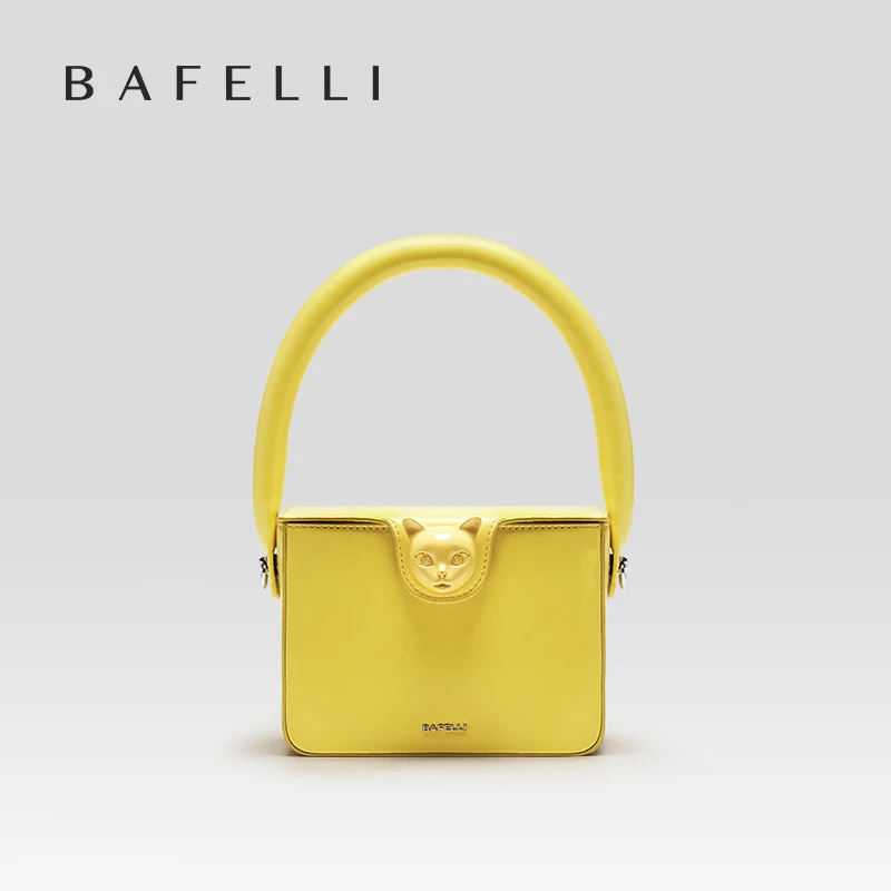 BAFELLI 2026 Sacs à main pour femmes, tendance mode, sacs de luxe de créateur, en cuir véritable, sac à rabat original, sac de soirée, collection Cat