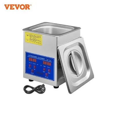 VEVOR Nettoyeur A Ultrasons Professionel 1.3L Appareil Nettoyeur ultrasons 60W Ultrasonic Cleaner