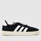 adidas vl court 3.0 trainers in black & white