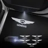 1/2 pz per Genesis G70 G80 G90 GV70 GV80 GV60 porta auto luci di benvenuto proiettore Laser Logo