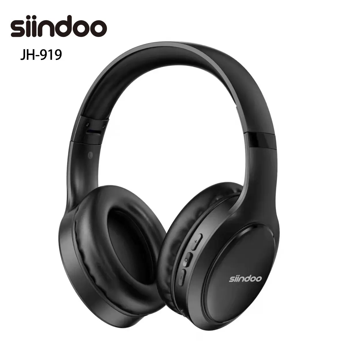 Siindoo JH919 Cuffie Bluetooth senza fili Auricolari stereo pieghevoli Microfono con riduzione del rumore Super Bass per PC portatile TV