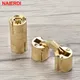 2PCS NAIERDI 8-14mm Hidden Cabinet Copper Hinges Invisible Door Brass Concealed Barrel Hinge For