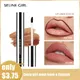 Matte Lipstick Pen Nude Pink Matte Solid Lip Gloss Waterproof Long Lasting Lipstick Pencil Lip Liner