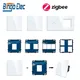 1/2/3Gang Smart Zigbee Switches Function Part Need Neutral Touch Switch Glass Panel EU Wall Socket