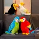 Cute Cartoon Bird Simulation Colorful Parrot Plush Toy Homdecor Stuffed Dolls Soft Animal Dolls Gift