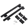 1 Pair Desk Keyboard Drawer Rail Desk Tray Slide Rail Track Adjustable Steel Side Mount Suites