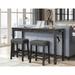 Best Master Furniture Console and Stool 3 Piece Set
