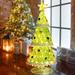 Costway 4.6 FT Pop-up Christmas Tree w/ 110 Warm Lights Pre-Lit - See Details